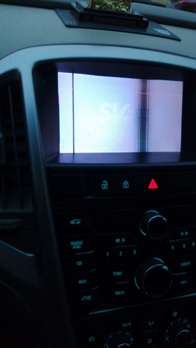 导航花屏,求教怎么回事