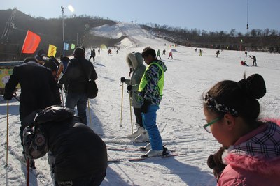 2015年1月2日,泰安的徂徕山滑雪场