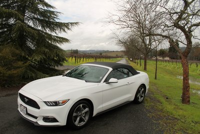 2015 款白色敞篷野马mustang加州游记 回sf试车,大量野马照片