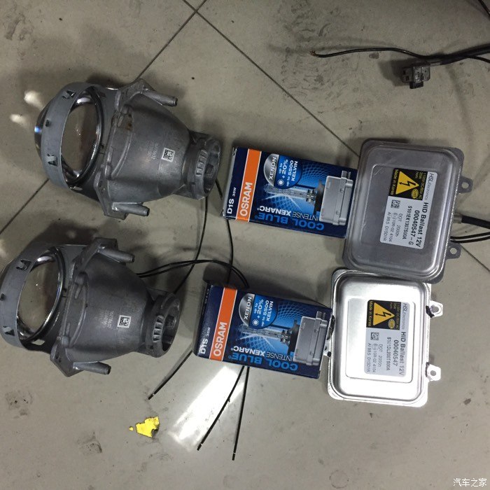 【图】海拉5透镜加欧司朗5500K灯泡加海拉4