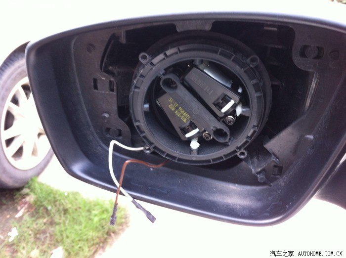 polo外后视镜拆卸方法