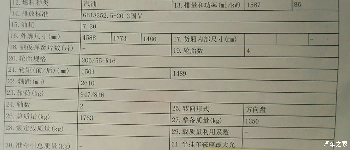 【图】13款1.6新世嘉排放标准问题,亲们放心了