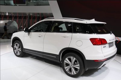 上海车展高清实拍 白色哈弗h6 coupe(蓝标)