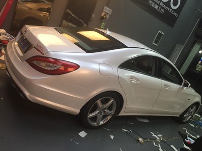 【一白遮三丑】cls350全车贴膜改色