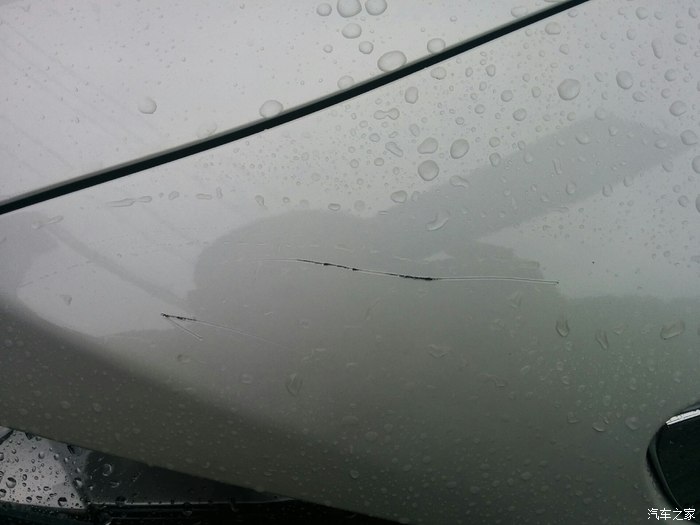 【图】新车被人恶意划了的,进来说说_标致408