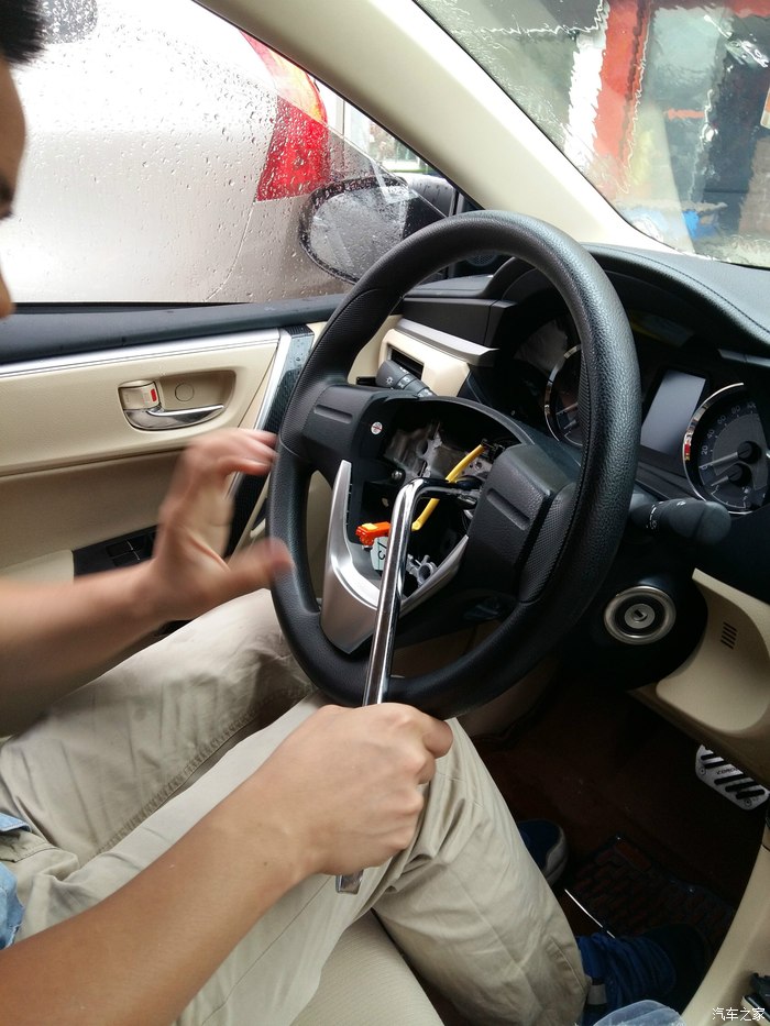 【图】屌丝卡改高级多功能方向盘全过程
