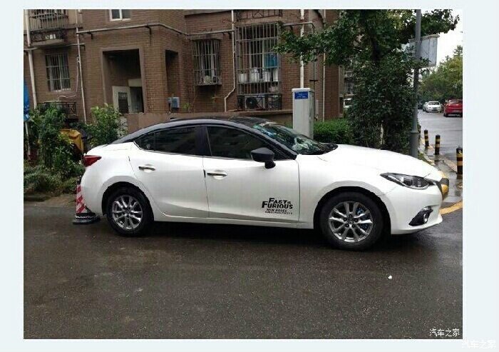 【图】贴不贴黑车顶呢?大家投个票_马自达3 A