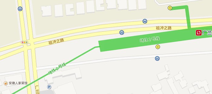 广兰路地铁站附近停车场