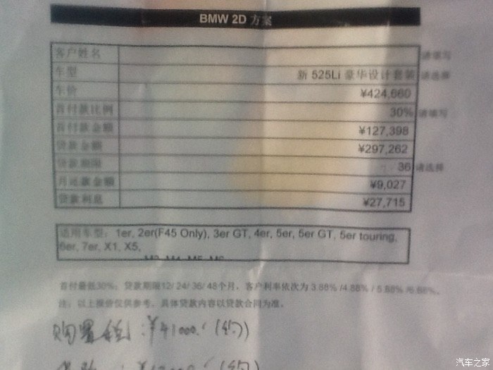 宝马金融费