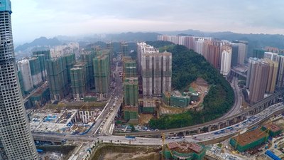 航拍贵阳-花果园