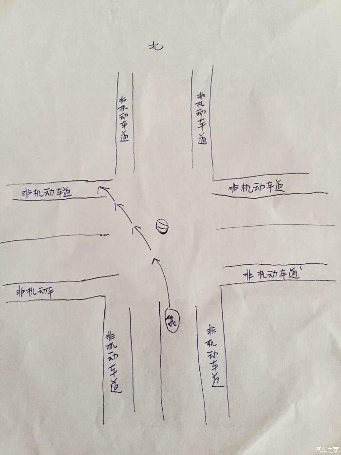左转道绿灯亮了能否进入对面的非机动车道?