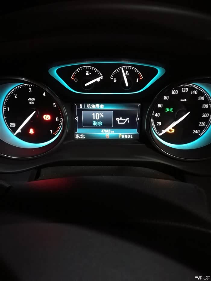 昂科威车载机油监测系统进行保养是一万公里,