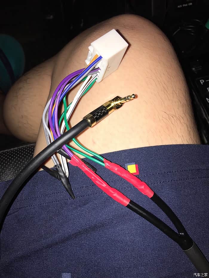 保留原车cd导航的音频线如何接出来求详细接线图