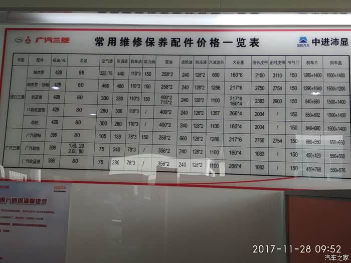 【图】维修保养价格参考_帕杰罗·劲畅论坛_汽车之家论坛
