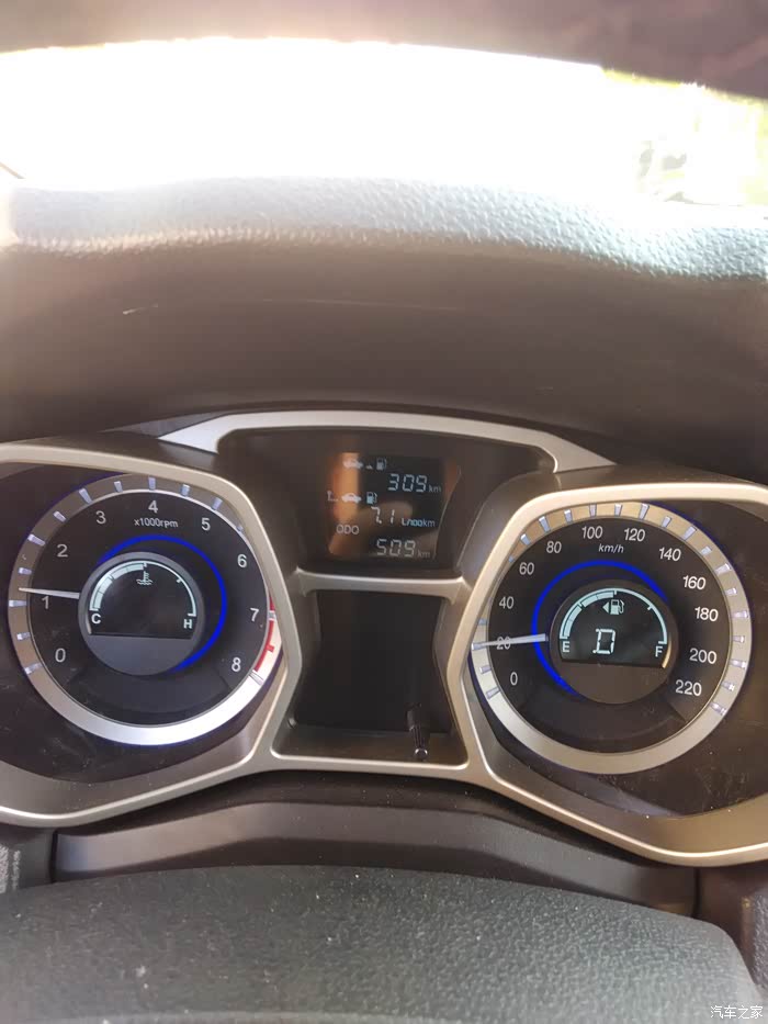 晒晒小3的油耗cvt的哟