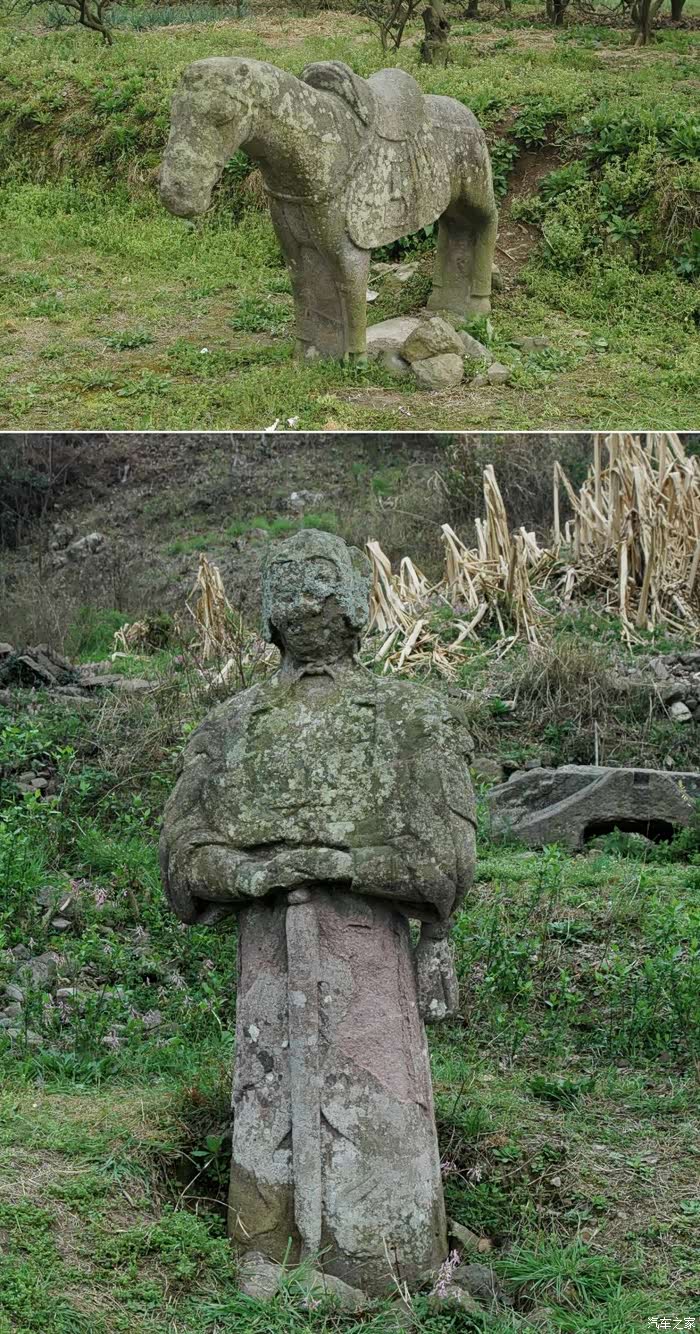 古老的石人石马,彰显历史的悠久