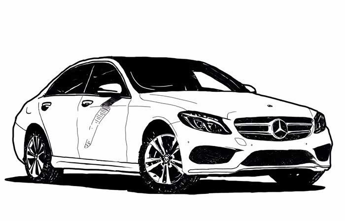 前段时间一时兴起描画的车中间有自己最喜欢的