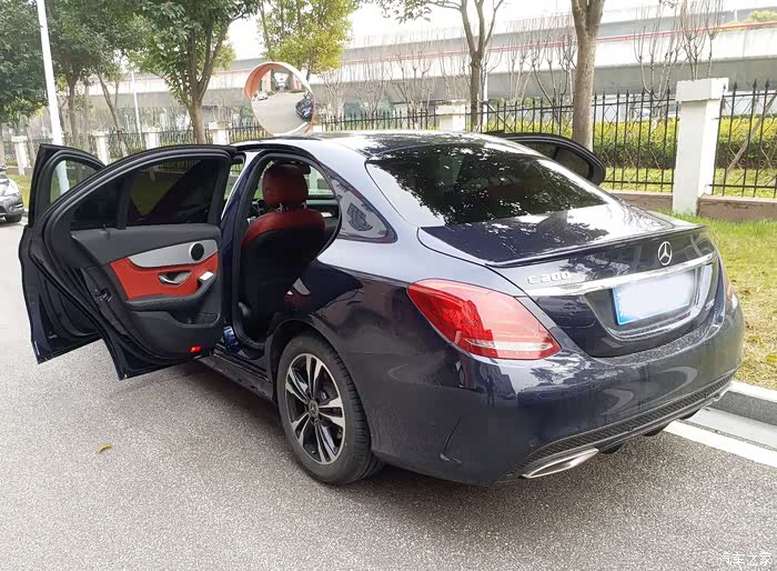 【图】钙蓝红内c200提车_奔驰c级论坛_汽车之家论坛