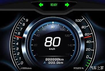 0智享,仪表盘这里是不是只能通过指针刻度这里看当前时速?