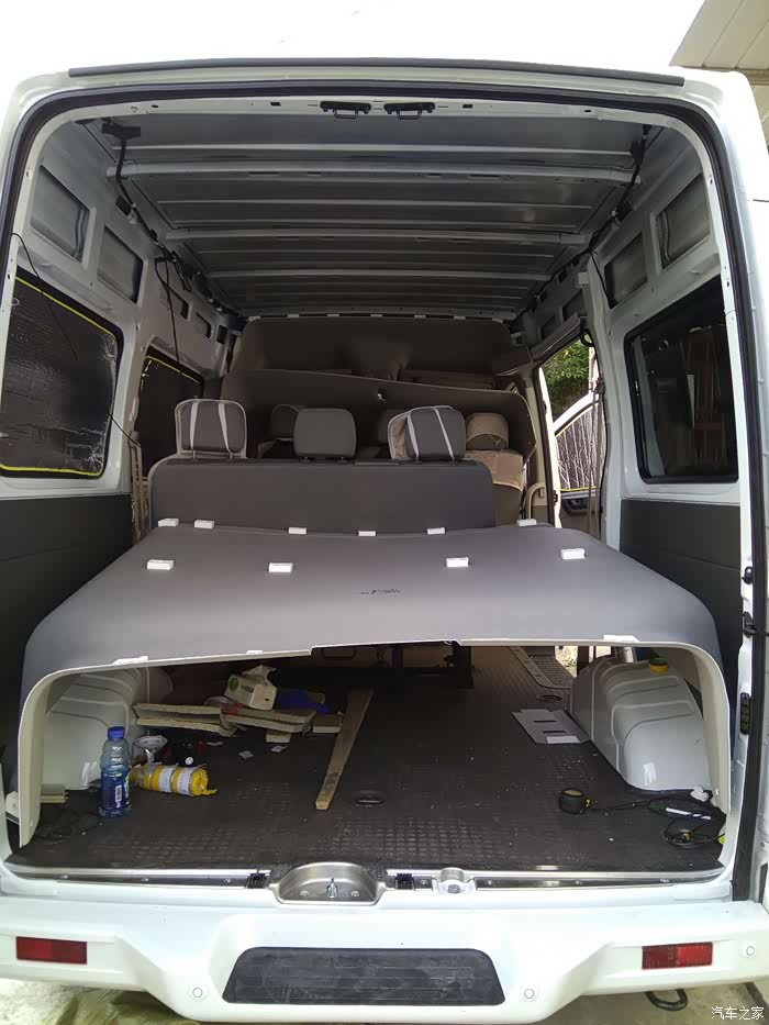 大通v80自改床车之底盘装甲和保温