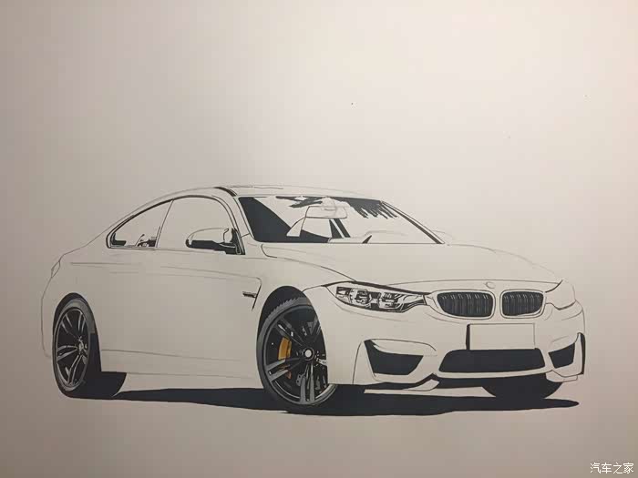 绘车分子手绘最性感的宝马手绘m4