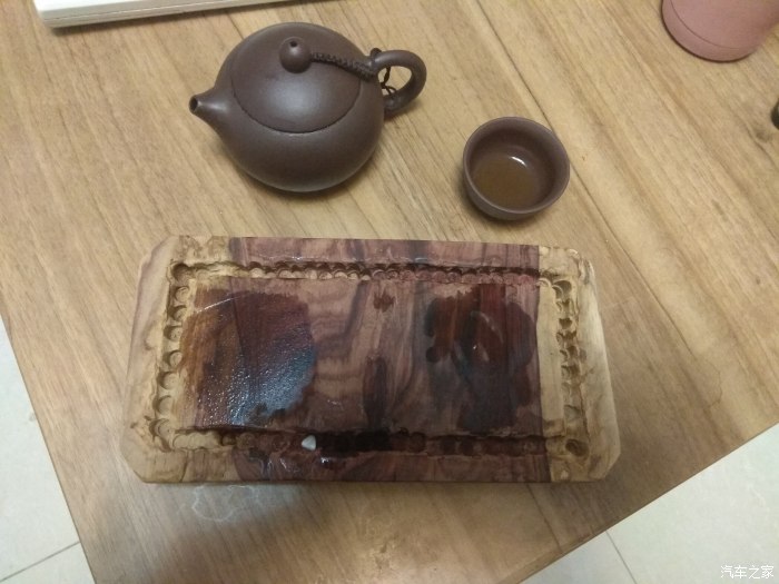 自制红木茶盘