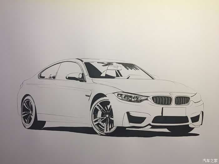 绘车分子手绘最性感的宝马手绘m4