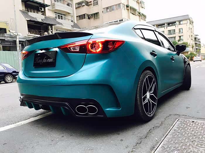 马自达3昂克赛拉外观升级大包围改装图集