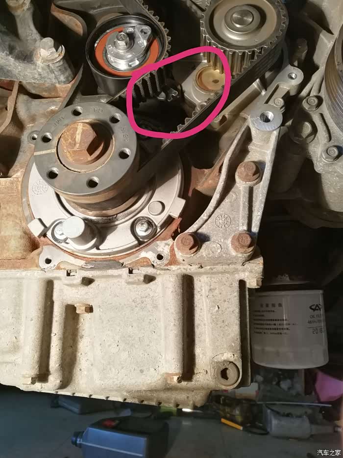 【图】10款 a3 正时涨紧轮的安装方式问题_奇瑞a3论坛_汽车之家论坛