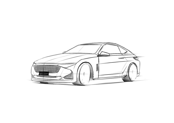 一个设计师的自我尝试之汽车设计草图