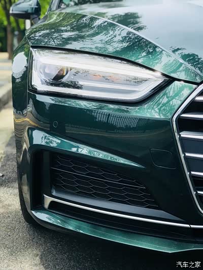 奥迪a5,骚气哥特兰绿,我们不一样