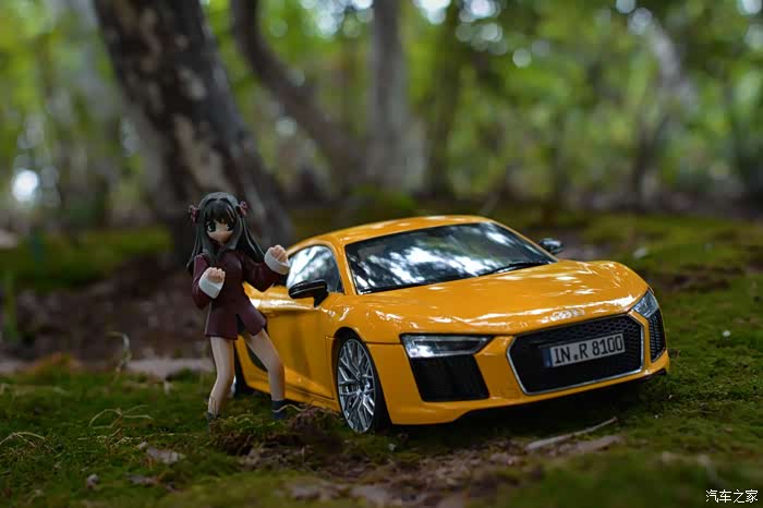 美女"车模"出镜助拍奥迪r8