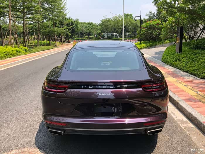不忘初心圆梦新panamera稀有紫水晶提车作业21寸亮黑轮毂