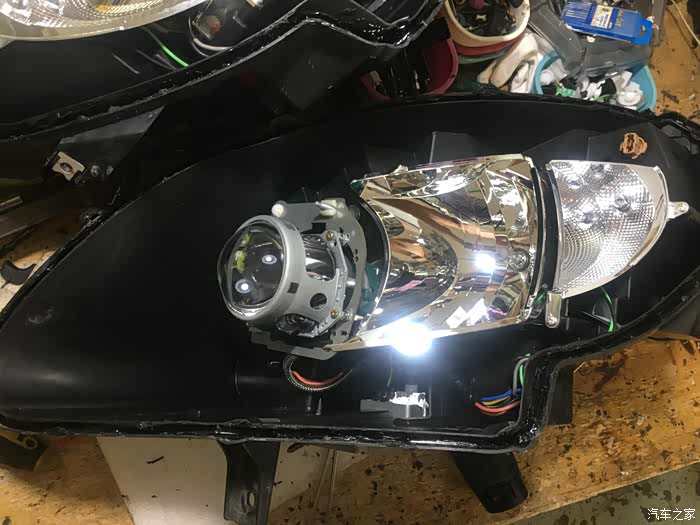 【图】gl8胖头鱼,25s卤素大灯更换原装氙气大灯总成(koito)_别克gl8