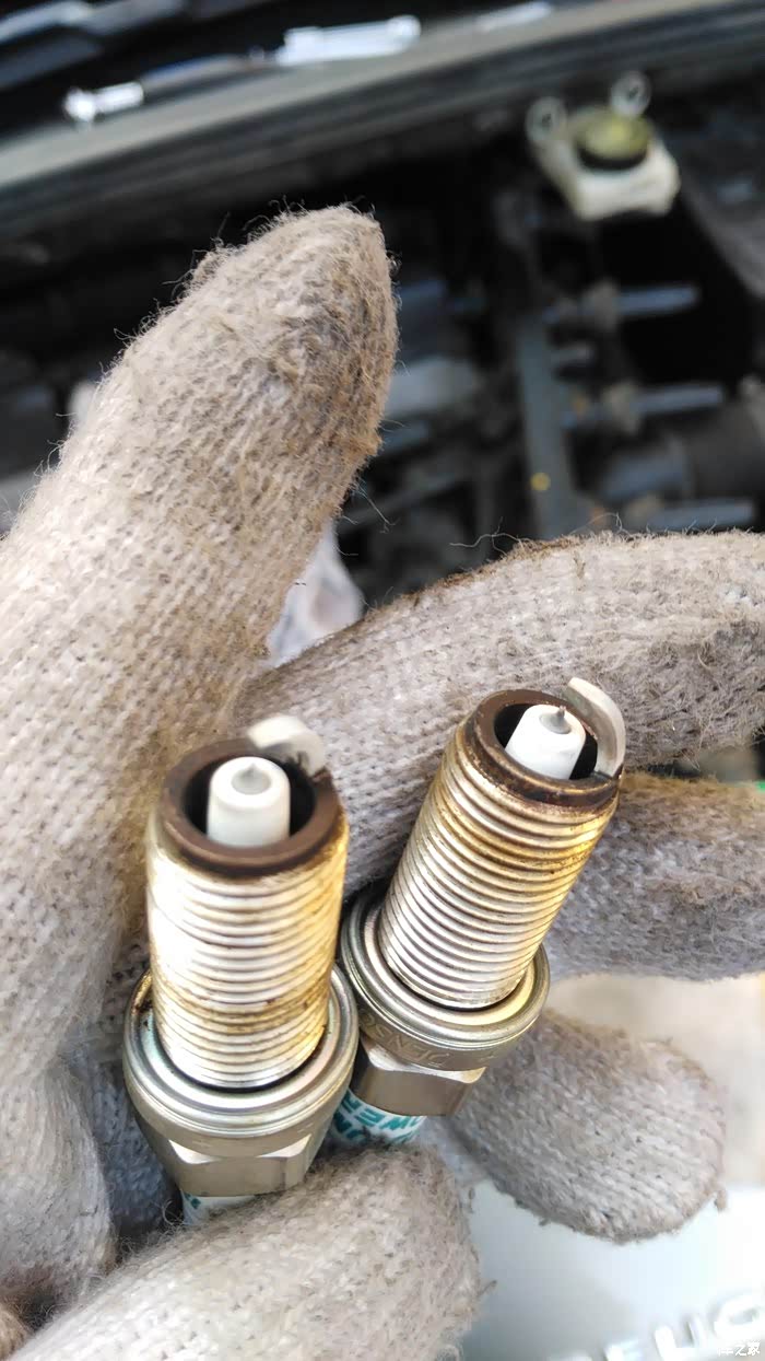 火花塞拆下来是白色的