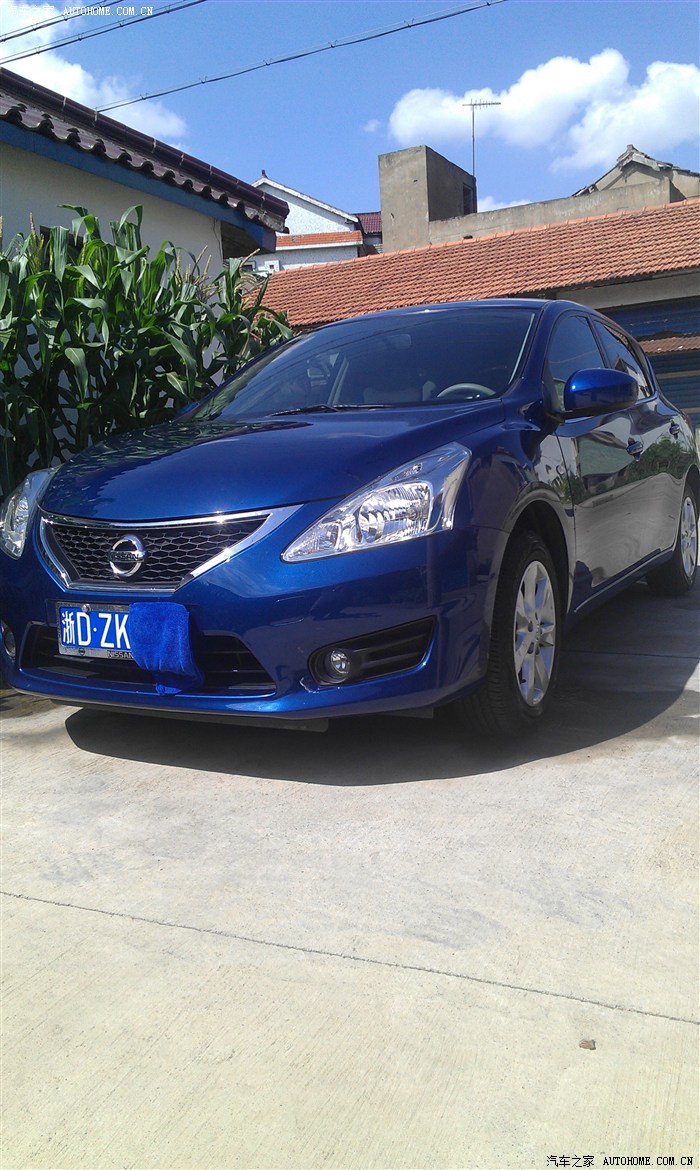 上海11款宝蓝色骐达用车一年感受求认证