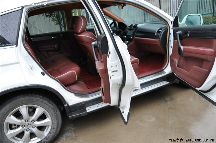 广本crv内饰改装案例!深红棕!【南京至尊真皮】