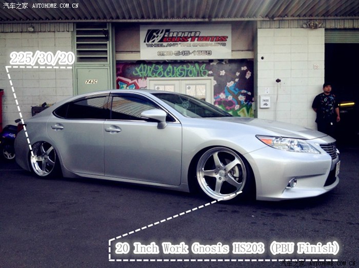 美帝es350/300h轮毂改装集锦(sporty lexus es series)