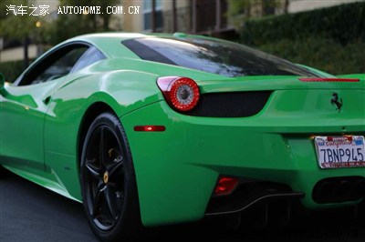 【顶配风采】洛杉矶实拍法拉利458绿色小神兽