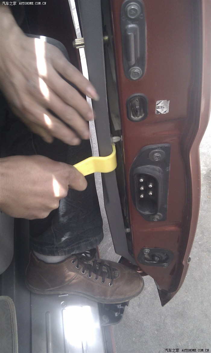帅客内饰,门板异响完美解决方案!附中门拆解图!