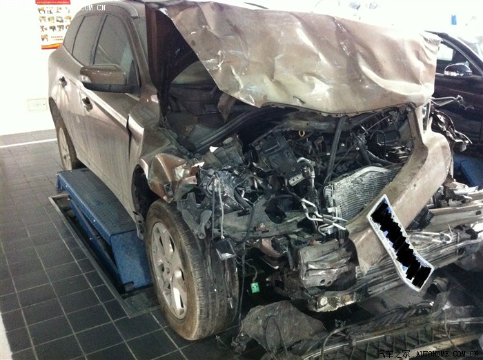 亲眼看见沃尔沃的前防撞梁真壮实