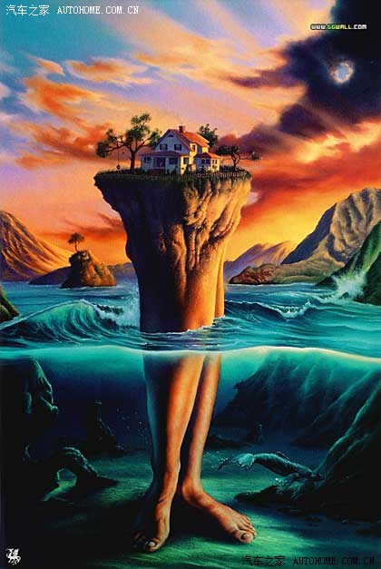 美丽的kurtwenne3d绘画艺术以及不可思议的创意想象绘画艺术