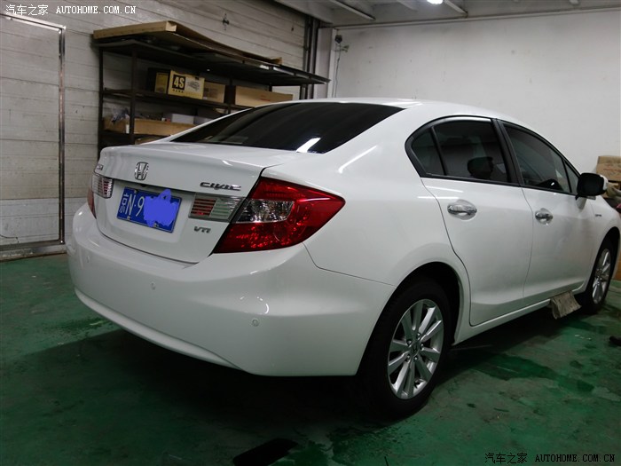 北京2013导航款vti塔夫绸白提车作业请版主认证