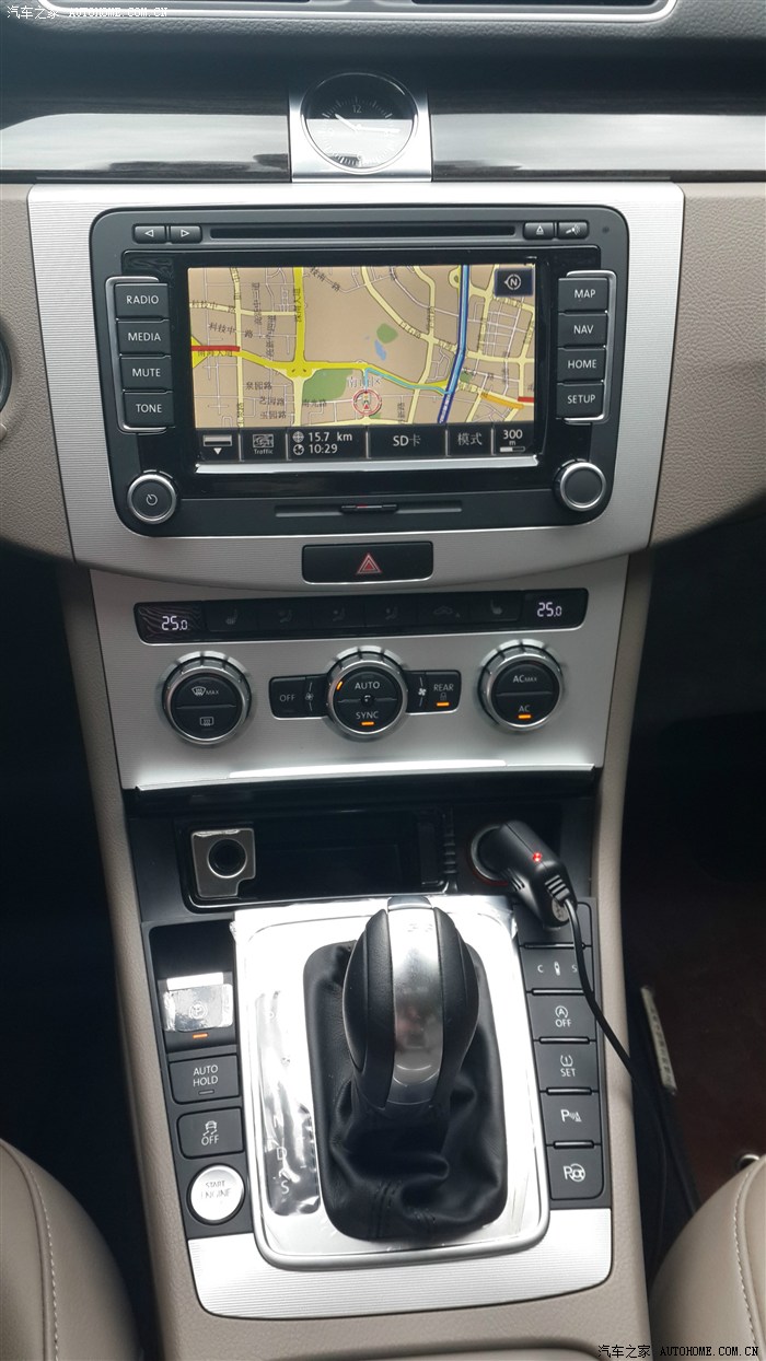 新迈腾b7l改装集二实景路况导航蓝牙360度ops中控全键