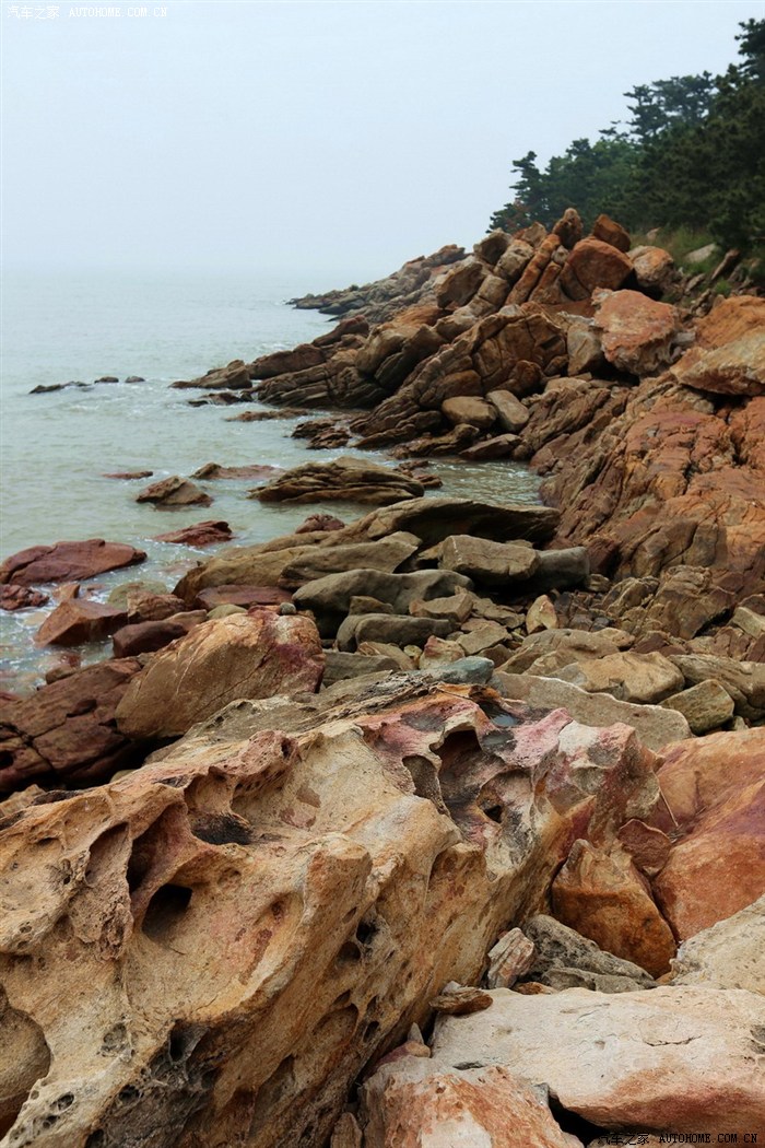 风光东西连岛的海蚀礁岸