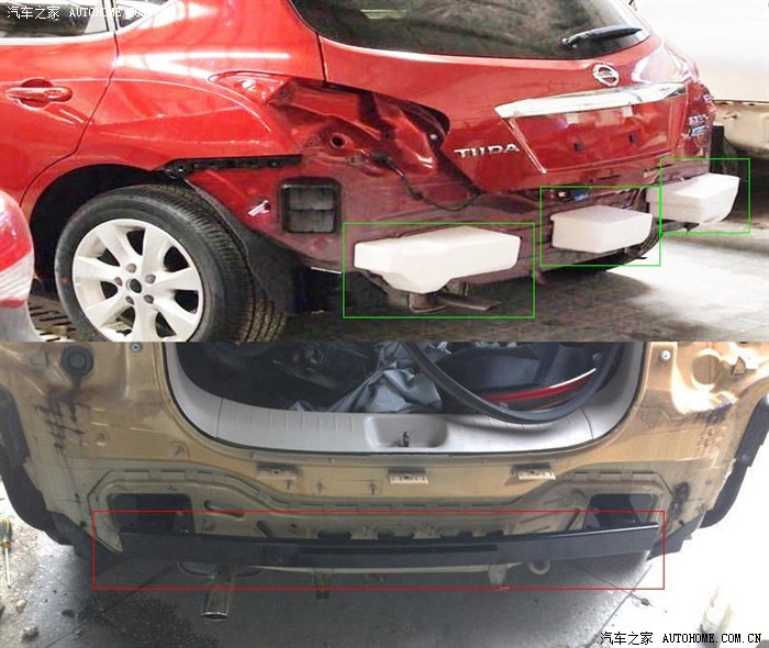 新骐达后防撞杠改装