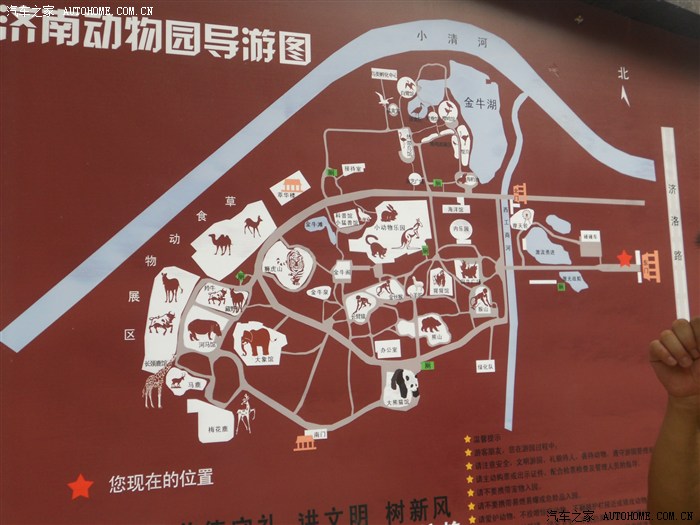 济南野生动物园导游图图片