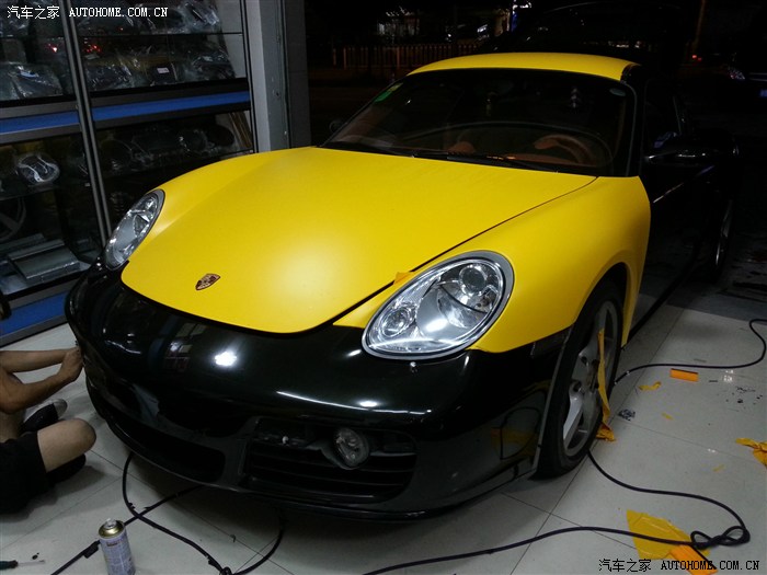 保时捷,哑光黄,一个字帅
