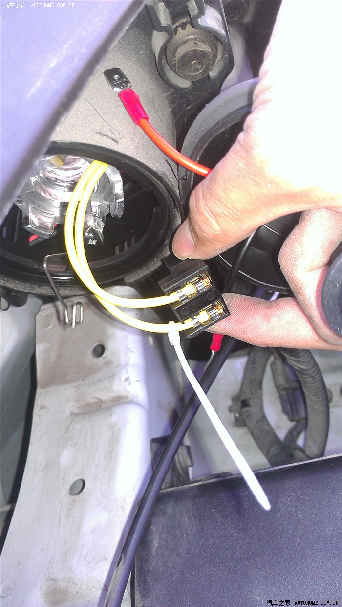 diy自己动手为12款ix35更换氙气近光超详细过程申精同时申请认证