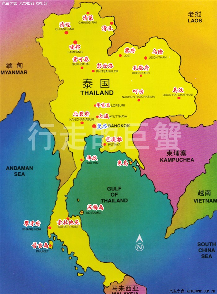泰国华欣地图图片